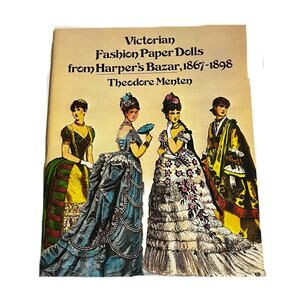 Harper's Bazar Victorian UNCUT Paper Dolls 1867-1898 Theodore Menton-Clothing